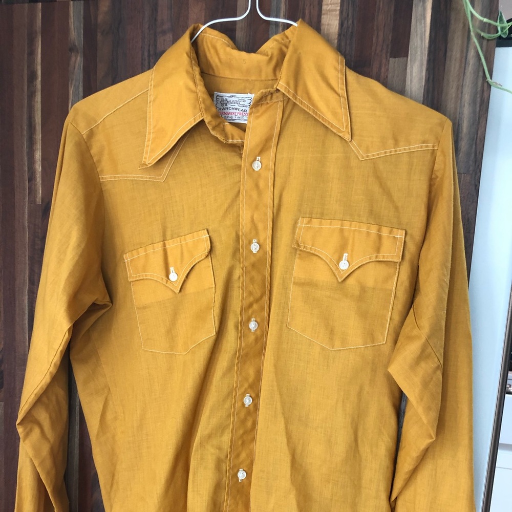 Vintage Western H bar C dress shirt